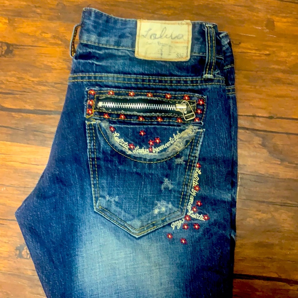 Japanese Distressed Lolita by Concert Club *vintage bootcut